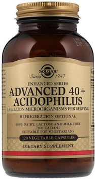 Харчова добавкаSolgar Advanced 40+ Acidophilus 120 капсул (0033984000292)