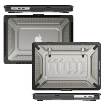 Противоударный чехол с подставкой CasePro Hard Shell Case Black для MacBook Pro 16” M5 | M4 | M3 | M2 | M1 (2021-2026)