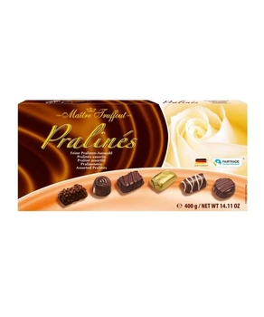 Шоколадні цукерки Maitre Truffout Pralines Feine Pralinen Auswahl асорті праліне 400г