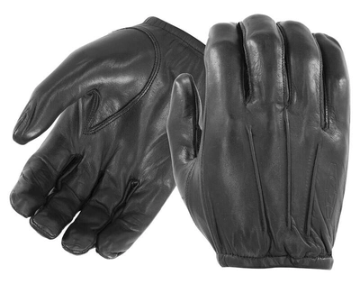 Кожанные форменные перчатки Damascus Dyna-Thin - Unlined leather w/ short cuff D20P Large, Чорний