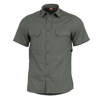 Тактическая рубашка Pentagon Plato Shirt Short K02019-SH Large, Camo Green (Сіро-Зелений)