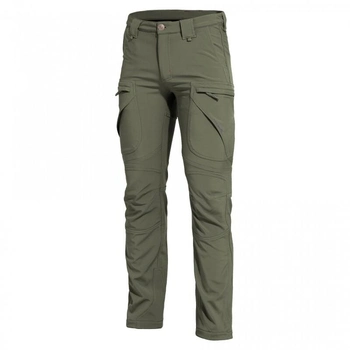 Експедиційні тактичні софтшел штани Pentagon HYDRA K05015 36/34, Camo Green (Сіро-Зелений)