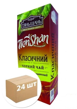 Чай черный (Классический) пачка ТМ "Тянь-Шань" 25 пакетиков упаковка 24шт (88707)