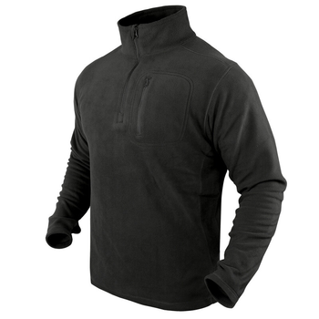 Флисовый пуловер Condor 1/4 Zip Fleece Pullover 607 X-Large, Чорний