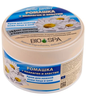 Крем для лица Belle Jardin Bio Spa Ромашка + Коллаген и Эластин увлажняющий 200 мл ( 5907582900221 )
