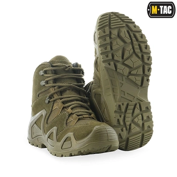 Водонепроницаемые ботинки (берцы) 40 размер (26,2 см) тактические (военные) треккинговые демисезонные Alligator Olive (Оливковые, Зеленые) M-tac