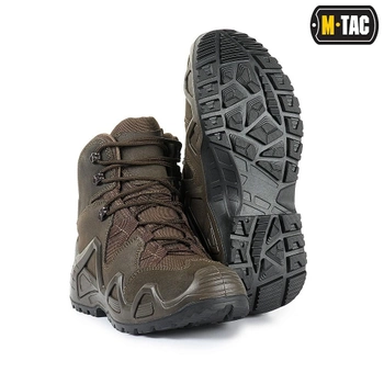 Водонепроникні черевики (берцы) 47 розмір (30,5 см) тактичні (військові) треккинговые демісезонні Alligator Brown (Коричнвые) M-tac для ВСУ