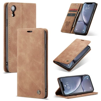 Чохол книжка з магнітом iPhone XR CaseMe Brown (30853-30)