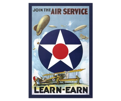 Постер CP Join The Air Service, Вінтаж Авіація 56х84 см (124)
