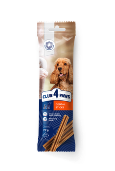 Дентал Стикс Dental Sticks палочки для собак. 77 г (3 шт) Премиум. CLUB 4 PAWS Клуб 4 Лапы