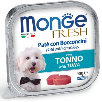 Вологий корм для собак MONGE (Монж) DOG FRESH з тунцем 0.1 кг 5 шт.