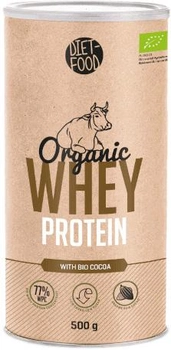 Bio Białko Serwatkowe z Kakao Diet-Food Organic Whey Protein With Bio Cocoa 500 g Jar (5901549275674)