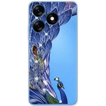 Силиконовый чехол BoxFace Tecno Spark 10C Peafowl (48165-rs7)