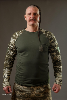 Військова футболка з довгим рукавом, тактичний рашгард, убакс піксель L