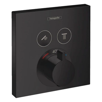 Внешняя часть смесителя скрытого монтажа HANSGROHE SHOWER SELECT 15763670, черный