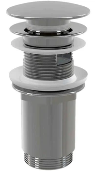 Донний клапан для умивальника ALCA PLAST CLICK/CLACK 5/4" A392C суцільнометалевий (8595580561543)