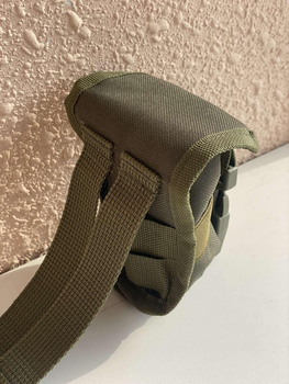 Подсумок тактический для гранаты универсальный с системой MOLLE 12×10×6 см хаки