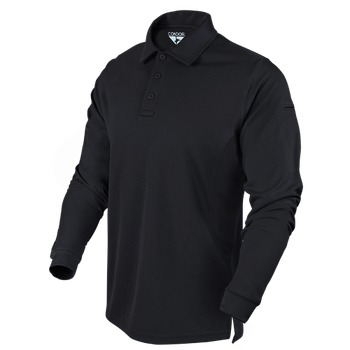 Тактическое поло с длинным рукавом Condor Performance Long Sleeve Tactical Polo 101120 Medium, Чорний