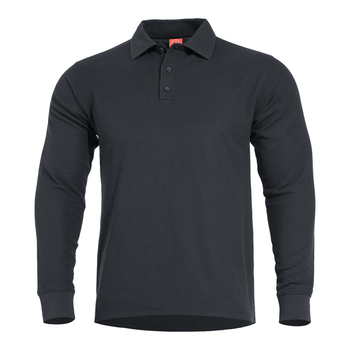 Тактичне поло з довгим рукавом Pentagon ANIKETOS LONG POLO K09013 Small, Чорний