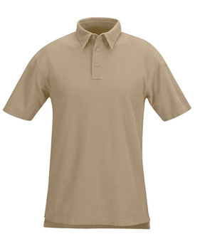 Хлопковое тактическое поло Propper 100% Cotton Short Sleeve Lightweight Polos F5323 Large, Тан (Tan)