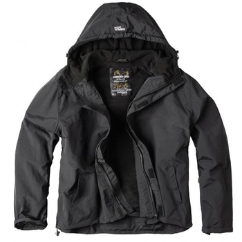 Куртка Surplus Zipper Windbreaker Raw Vintage Black S (Черный)