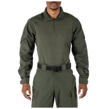 Сорочка под бронежилет 5.11 Tactical Rapid Assault Shirt 5.11 Tactical TDU Green, 2XL (Зеленый)