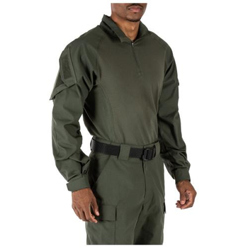 Сорочка под бронежилет 5.11 Tactical Rapid Assault Shirt 5.11 Tactical TDU Green, 2XL (Зеленый)