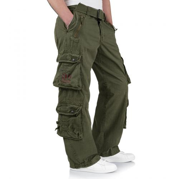 Штаны SURPLUS ROYAL TRAVELER TROUSER Surplus Raw Vintage Royal Green, 3XL (Зеленый) Тактические