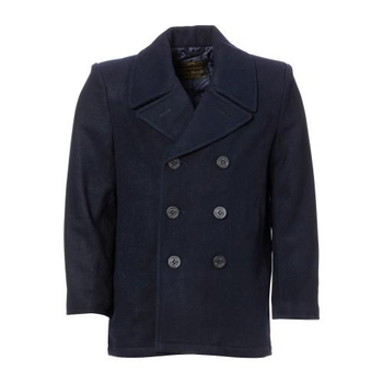 Морський бушлат US Navy pea coat (Америка) Sturm Mil-Tec Black 2XL (Чорний)