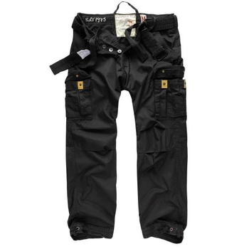 Штаны SURPLUS PREMIUM VINTAGE TROUSERS Surplus Raw Vintage Black, XL (Черный) Тактические