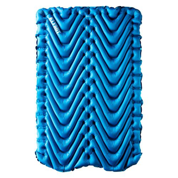 Килимок спальний подвійний (каремат) надувний Klymit Double V Blue 2020 Klymit Blue (Синій)