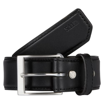 Пояс кожаный 5.11 Tactical Leather Casual Belt 5.11 Tactical Black 2XL (Черный) Тактический
