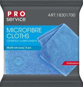 Салфетки PRO service из микрофибры универсальные Standard 5 шт синие (18301700)