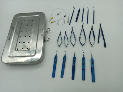 Офтальмологічний набір для мікрохірургії ока 22 інструмента