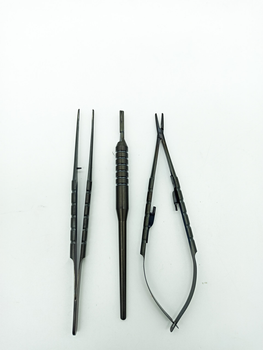 Інструменти для мікрохірургії 16см голкотримач пінцет ручка скальпеля
