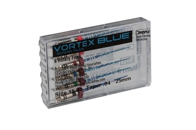 Стоматологічні файли Dentsply Vortex Blue ендодонтичні набір 6шт
