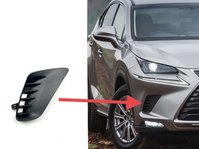 Накладка заглушка переднего бампера Lexus NX 2017-2022 ПРАВАЯ СТОРОНА 5314178020 1234 upgrade для Lexus NX 2014-2021 (713)
