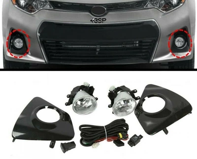 Противотуманные фары Toyota Corolla S SE 2014-2016 (установочный комплект) для Toyota Corolla USA 2014-2018 (7268)