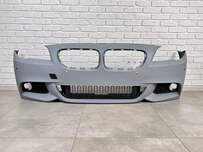 Передний бампер в сборе M Paket BMW 5 Series F10 F11 2010-2013 (под омыватели / с отверстиями под парктроники / с отверстиями туманок) 1234 upgrade для BMW 5 series F10 2010-2016 (7923)