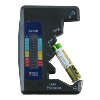 Цифровой тестер батареек LCD-BT886