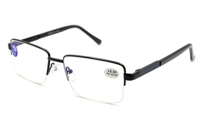 Мужские металлические очки зрения ,очки для дали ,очки с диоптриями -1.5 Blueblocker