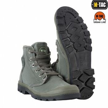 Высокие тактические кеды M-tac Urban Line Olive (Оливковые) 45 размер (29,5 см) тактические для ВСУ