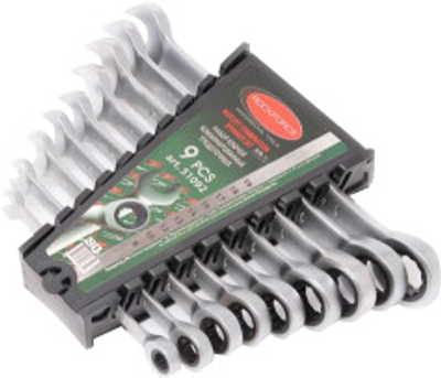 Набор ключей комбинированных с трещоткой Rock Force RF-51092 8 - 19 мм 9 шт