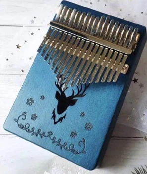 Калимба Музыкальный инструмент 17 key Kalimba Blue Deer