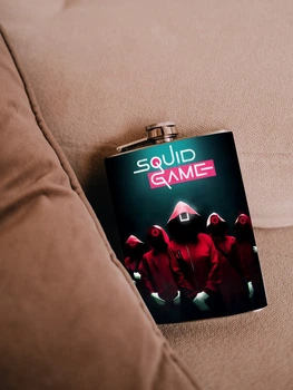 Фляга для алкоголя из нержавеющей стали Marmyza "Squid game" - 30 мл