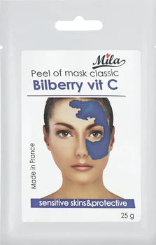 Маска альгинатная классическая порошковая "Черника и витамин С" Mila Mask Peel Of Bilberries 25g (720775-883993-2)