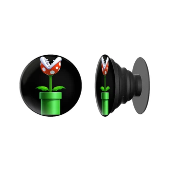 Попсокет (Popsockets) держатель для смартфона Цветок-пиранья (8754-4024-BK) Черный