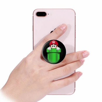Попсокет (Popsockets) держатель для смартфона Марио в кармане (8754-4022-WT) Белый