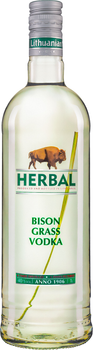 Крепкий алкогольный напиток Lithuanian на основе водки и настоя Зубровки Herbal Bison Grass Vodka 1.0 л 40% (4770033222941)