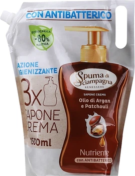 Антибактериальное жидкое мыло для рук - Spuma di Sciampagna Antibacterial Liquid Hand Soap Argan & Patchouli 1500ml (1500ml) (942300-1199041-2)